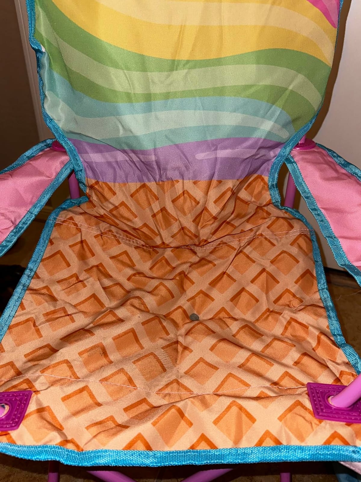 Heritage Unicorn Themed Figural Folding Camp Chair,Lightweight Portable Chair with Carry Bag & Cup Holder,Kids Outdoor/Indoor Seating,14