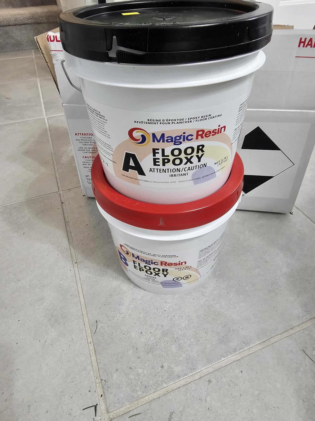 Clear Floor Epoxy Resin for Garages, Basements, Warehouses, Retail Stores and More | Highly Durable | Resistant to Scratches, Spills, and Stains | 1.5 Gallon Kit | 5.7 L customer photo 2