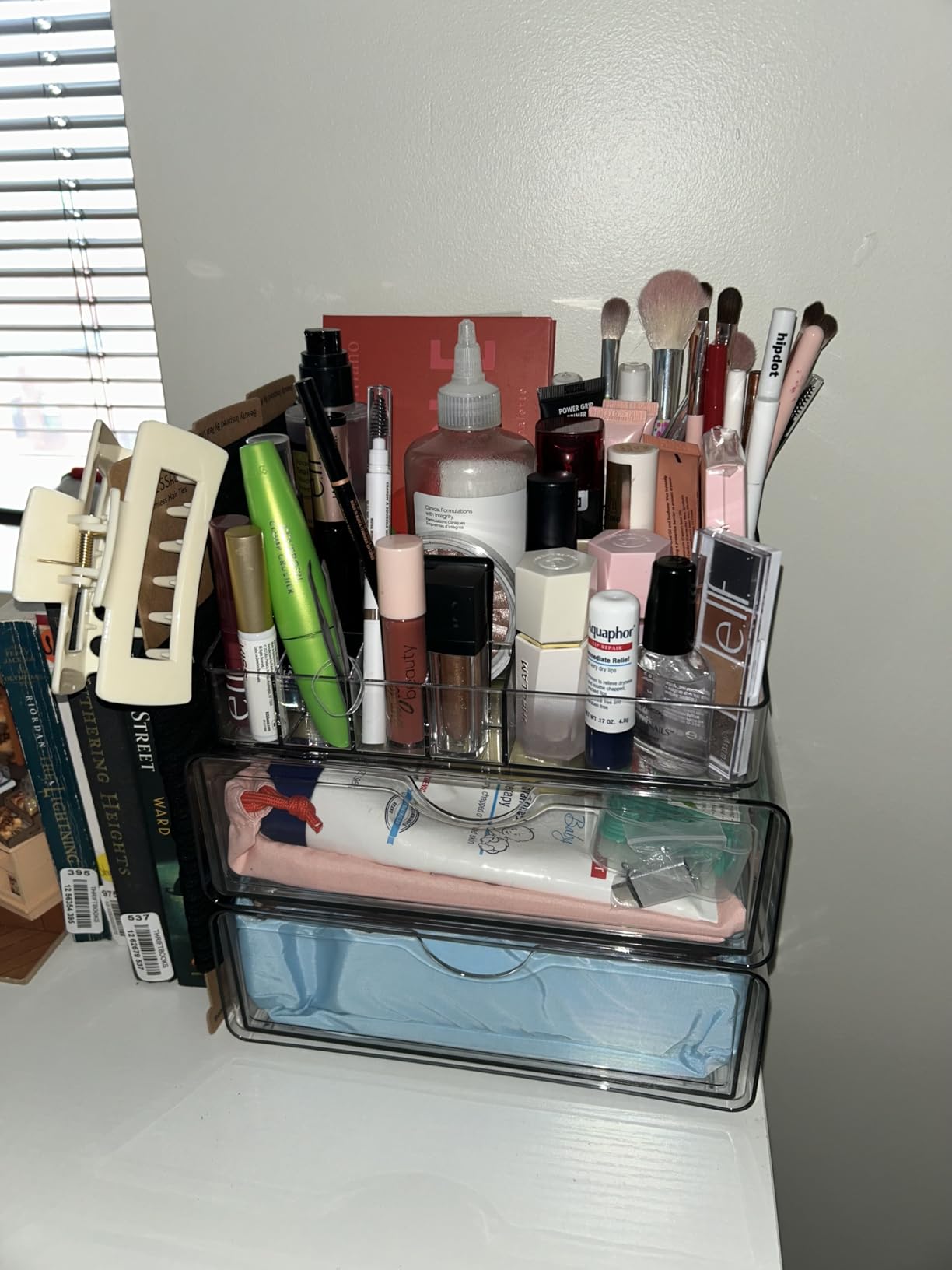 Vtopmart Clear Stackable Storage Drawers Set of 5, Plastic Organizer Bins customer photo 1