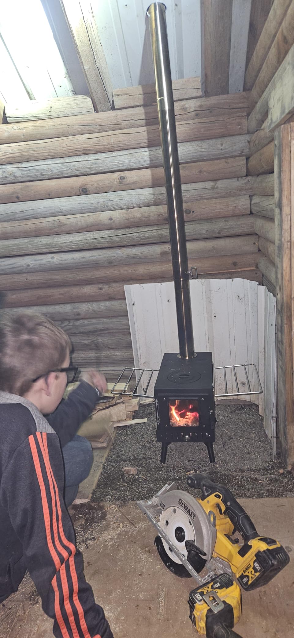 Huskfirm Wood Burning Stove, FoldingTent Stove for Heating customer photo 1