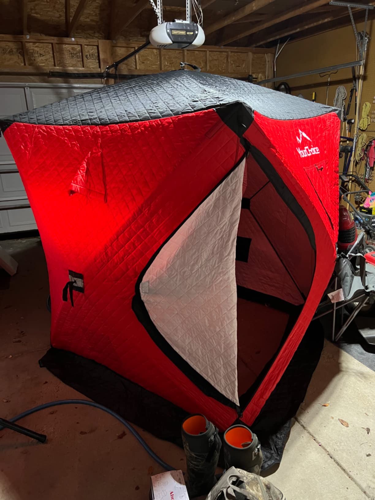 Your Choice Pop Up Ice Fishing Shelter 3-4 Person Insulated Tent customer photo 1