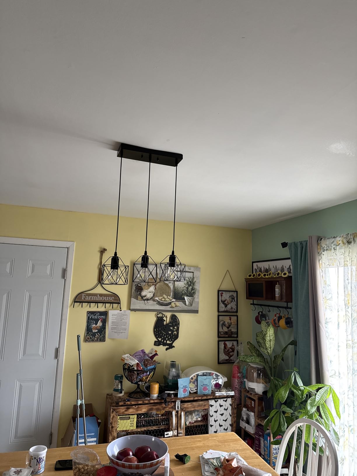 3-Light Pendant Lights, Black Hanging Light Fixture customer photo 1