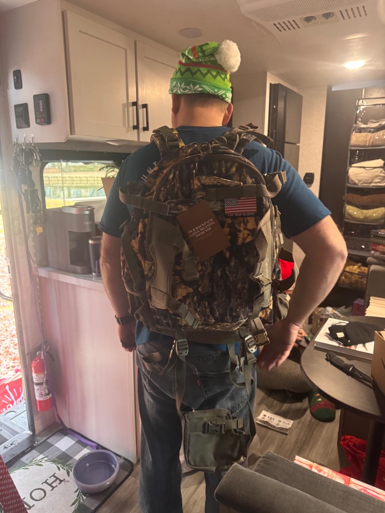 YVLEEN Hunting Backpack, Waterproof Camo Day Pack with Rifle & Bow Holder customer photo 1