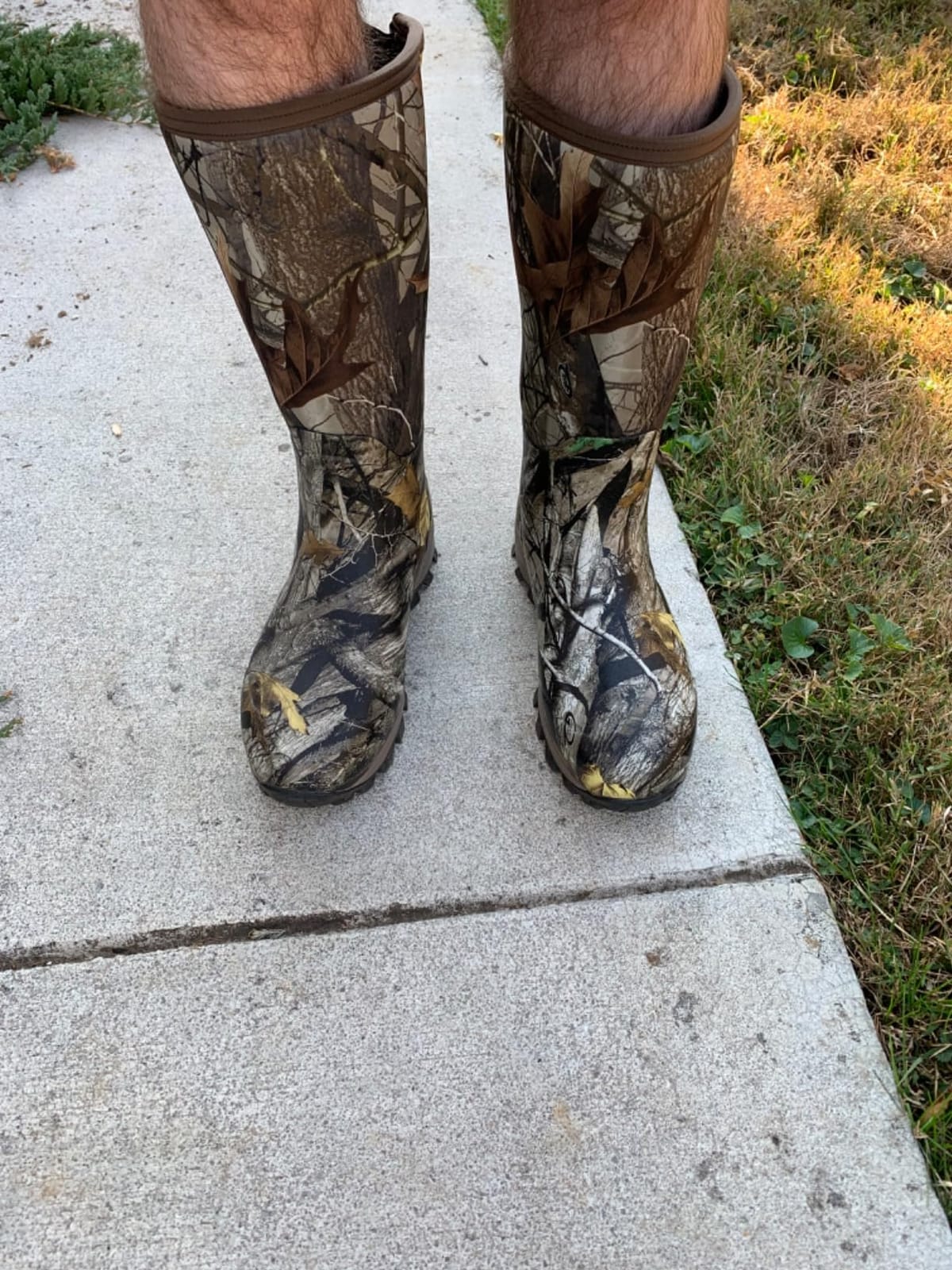 Hunthor Hunting Boots for Men, Waterproof Insulated 6mm Neoprene Rubber Boots for Hunting and Outdoor Activities (Camo) customer photo 1