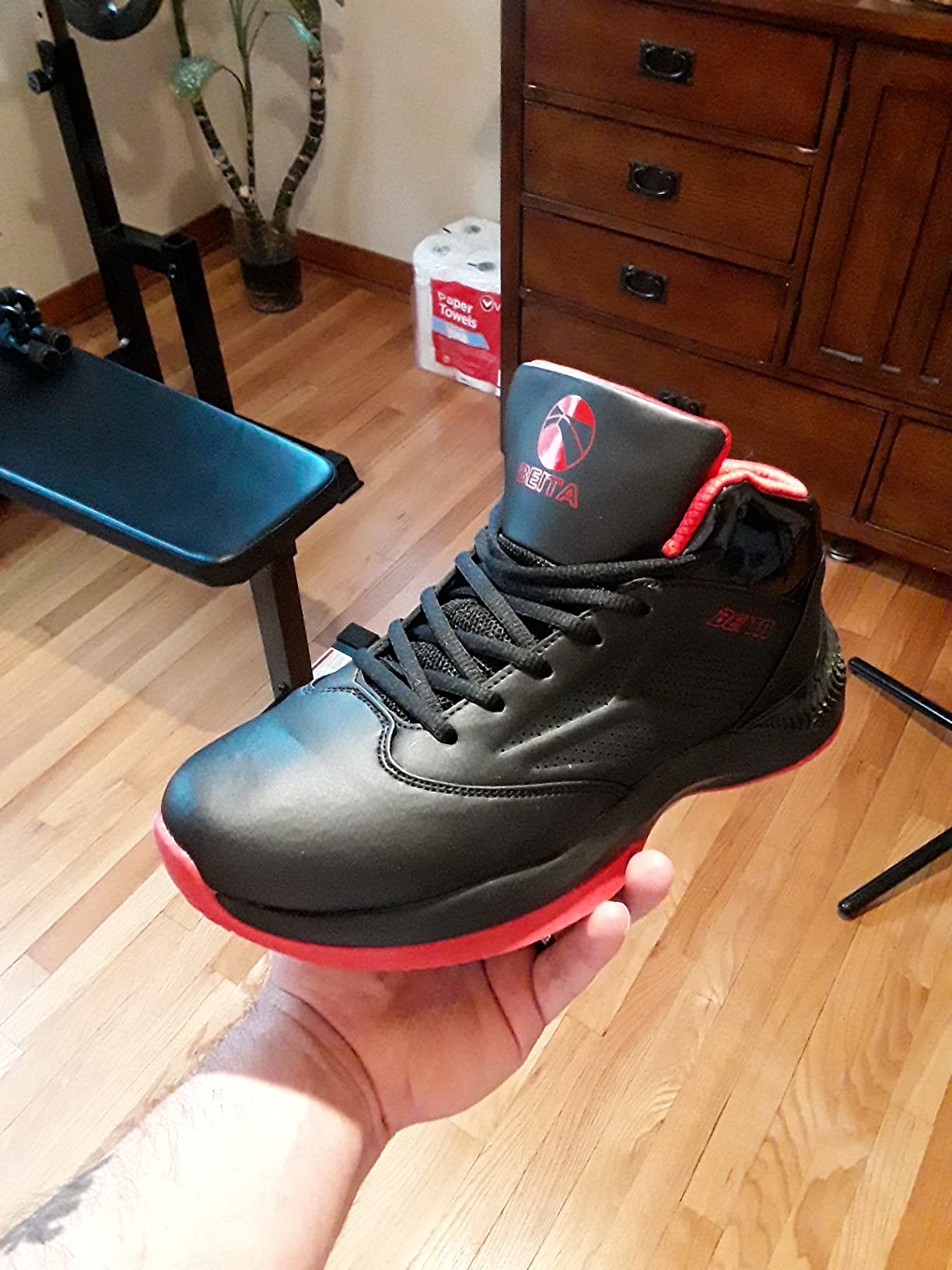 Beita High Upper Basketball Shoes for Men Sneakers Breathable Sports Shoes Anti Slip customer photo 2