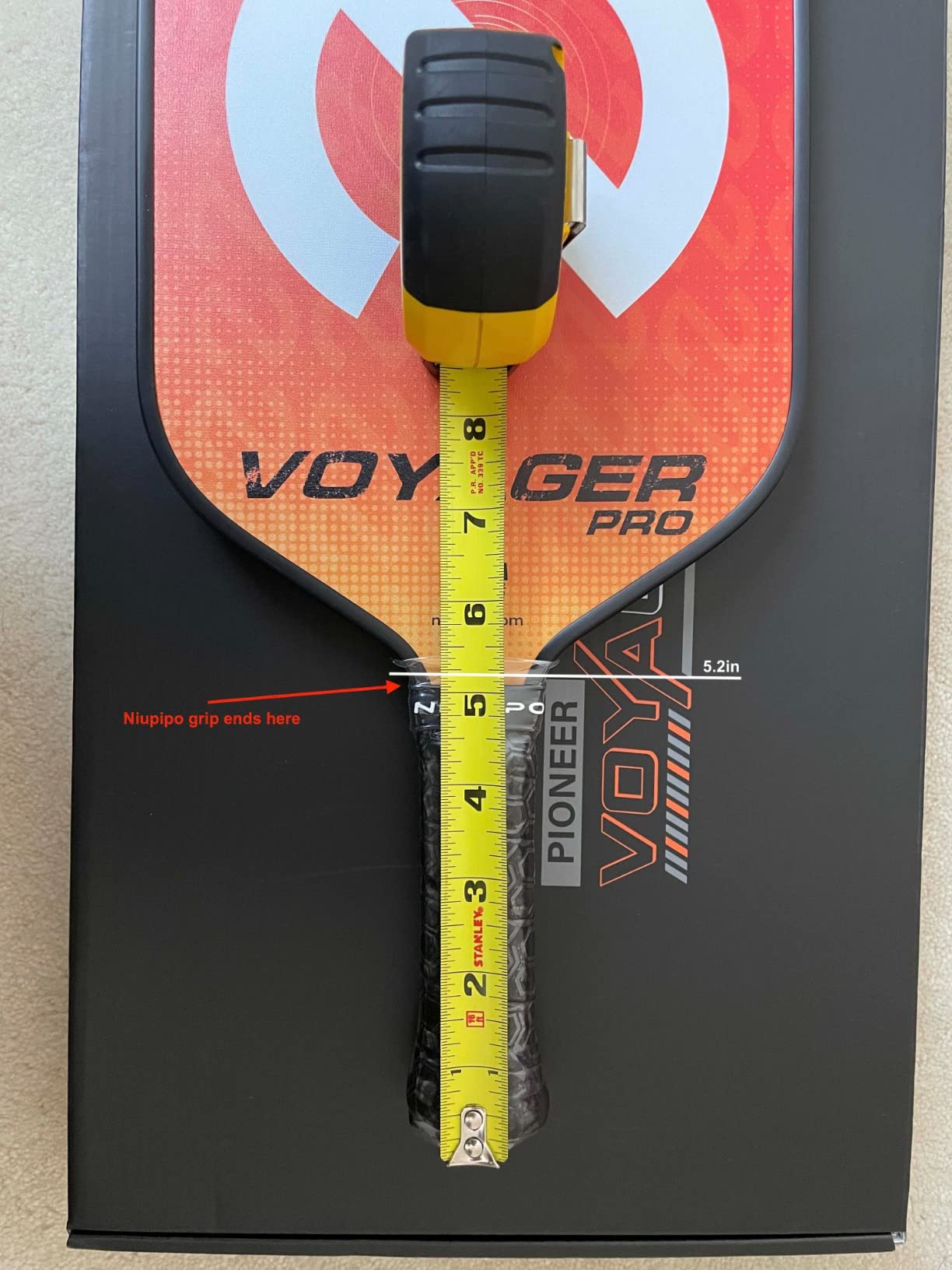 niupipo Pickleball Paddles Set of 2/4/1, USAPA Approved Carbon Fiber & Fiberglass Hybrid, Easy Power, Polypropylene Honeycomb Core, Cushioned 4.72