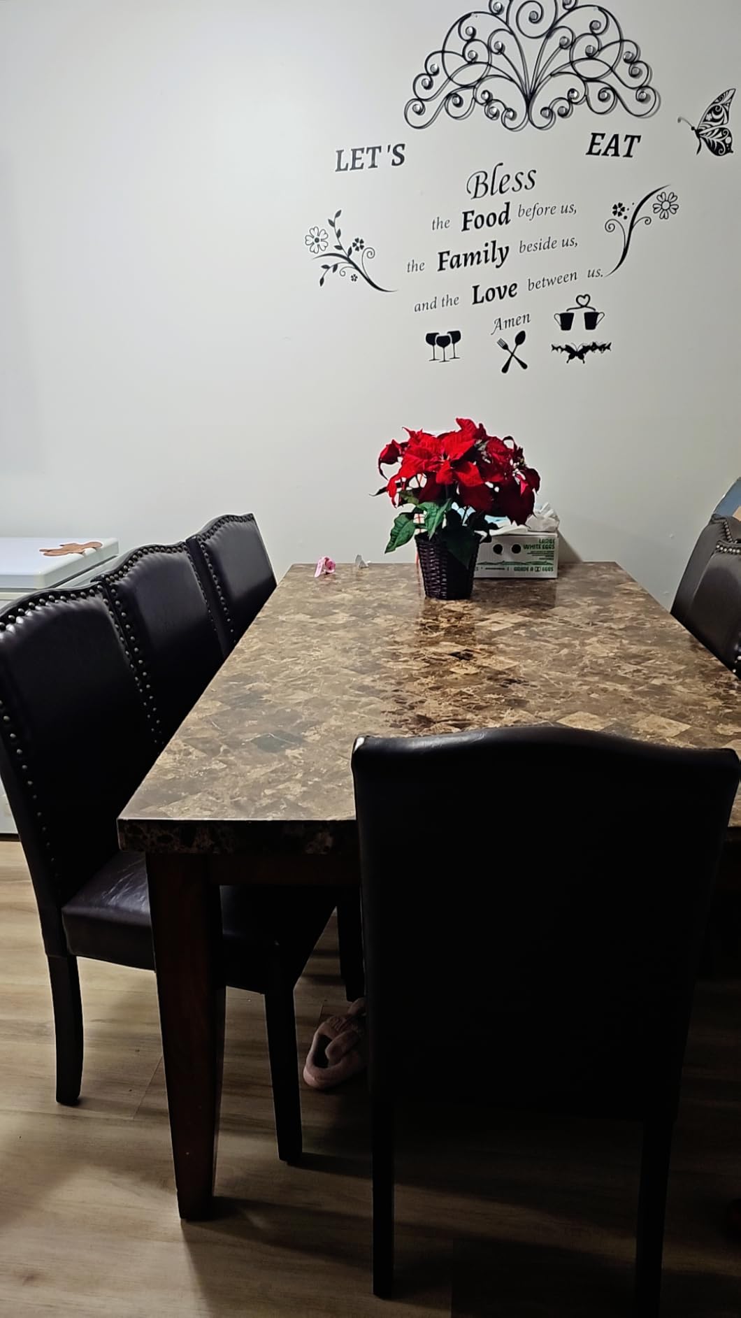 DUMOS Dining Chairs Set of 4, Modern PU Leather Kitchen Table Chairs customer photo 1