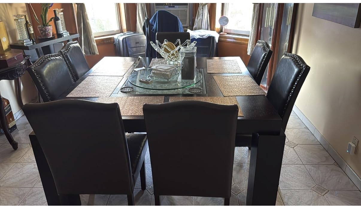DUMOS Dining Chairs Set of 4, Modern PU Leather Kitchen Table Chairs customer photo 2