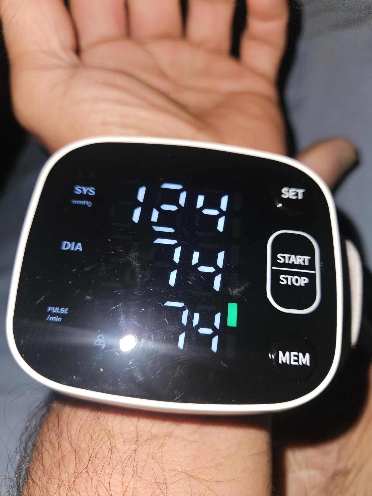Oklar Wrist Blood Pressure Monitor, FDA Cleared Rechargeable BP Machine customer photo 2