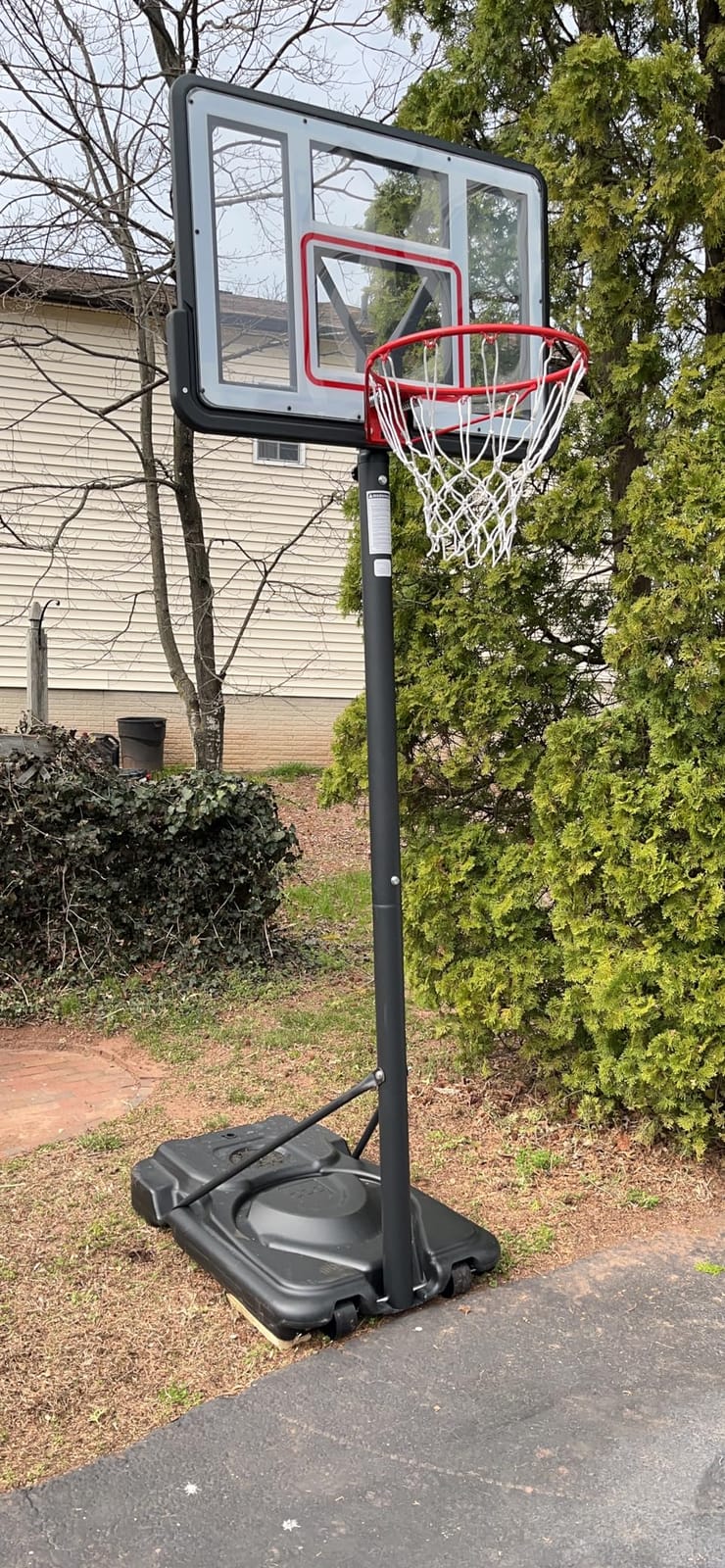 Best Choice Products 10ft Regulation Basketball Hoop, Height Adjustable Outdoor Goal w/Shock Absorbent Rim, Base Gel, 2 Wheels customer photo 2