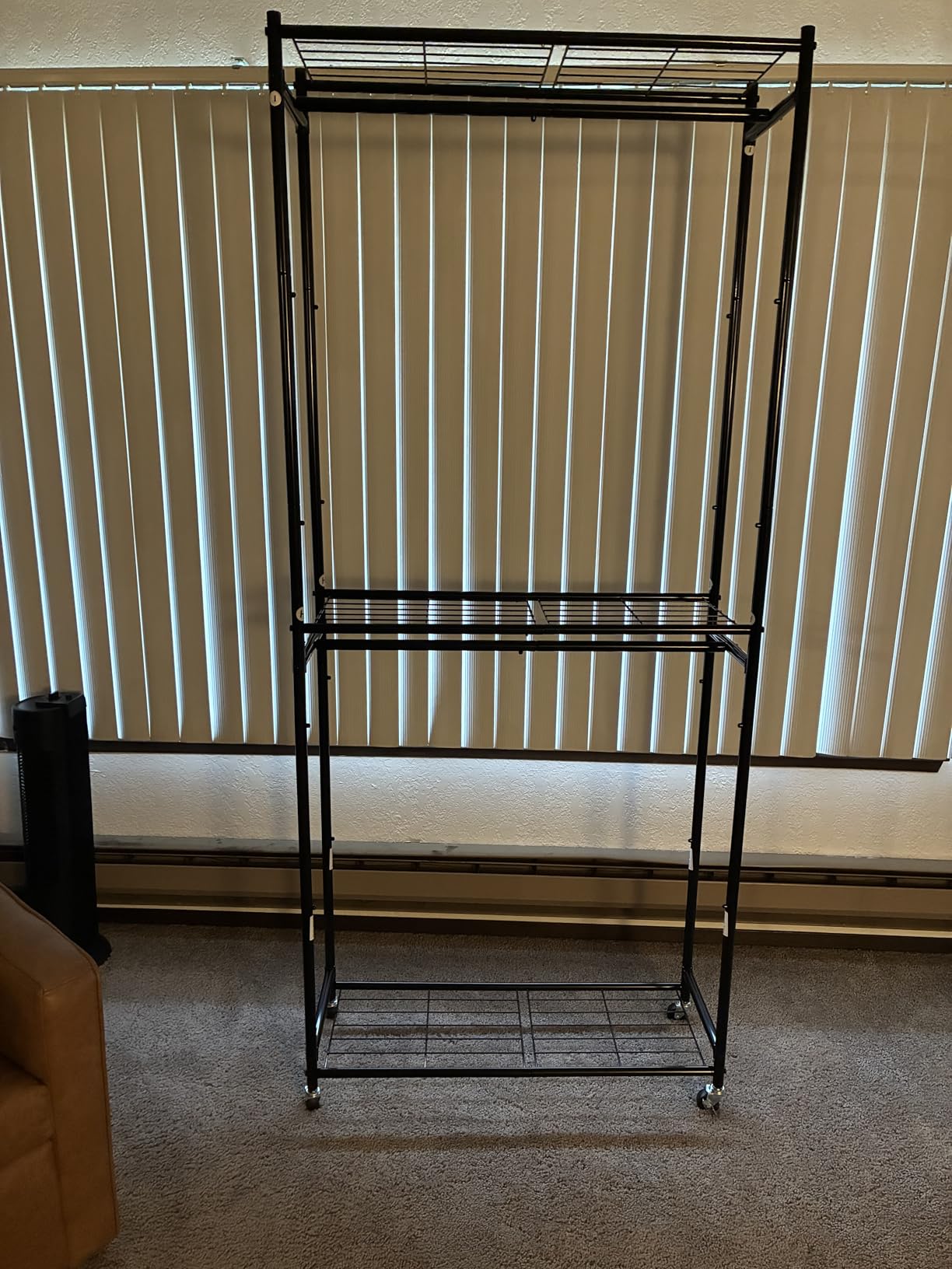 Simple Trending Industrial Grade Z Base 70inches Extra Long Clothes Garment Rack, Commercial Grade Rolling Clothing Rack, Heavy Duty 450lbs Load with Wheels, Chrome customer photo 2