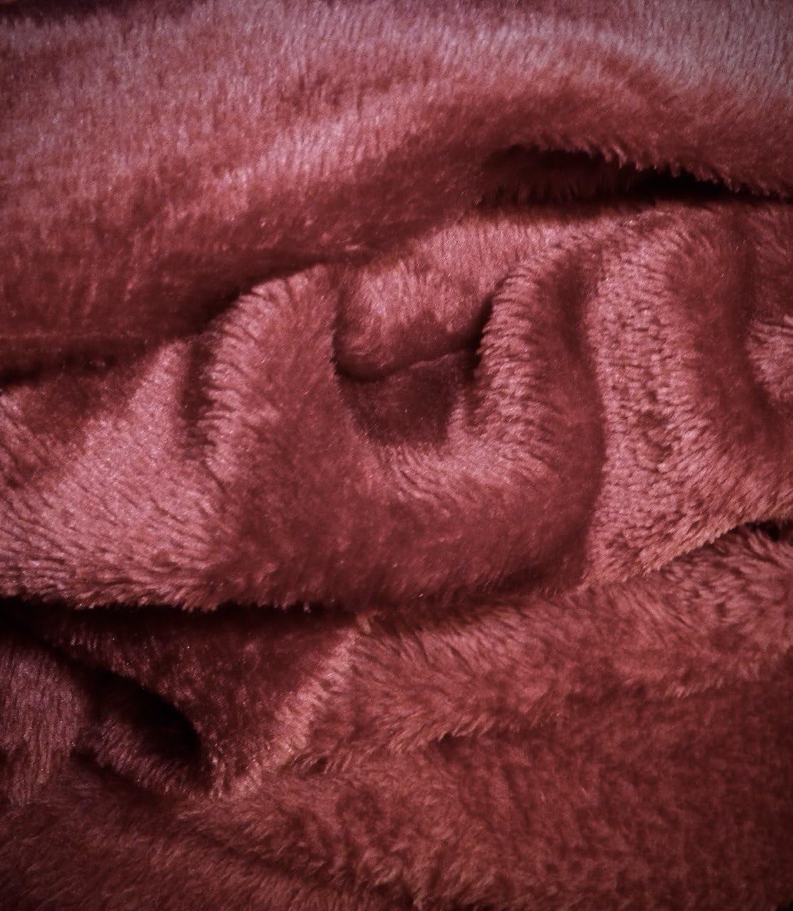 Elegant Comfort Luxuriously Soft 4-Piece Velvet Plush Flannel Sheet Set - Premium Quality - Cozy Warm, Anti-Static, Non Pilling Fuzzy Velvet Flannel Fleece Deep Pocket Sheet Set - Queen, Burgundy customer photo 1
