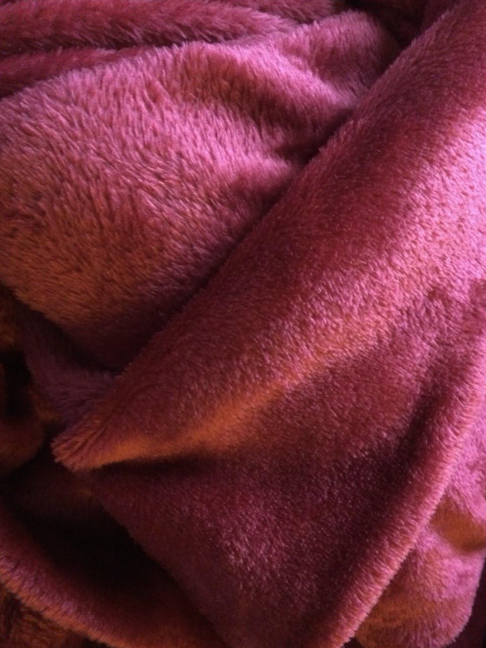 Elegant Comfort Luxuriously Soft 4-Piece Velvet Plush Flannel Sheet Set - Premium Quality - Cozy Warm, Anti-Static, Non Pilling Fuzzy Velvet Flannel Fleece Deep Pocket Sheet Set - Queen, Burgundy customer photo 2