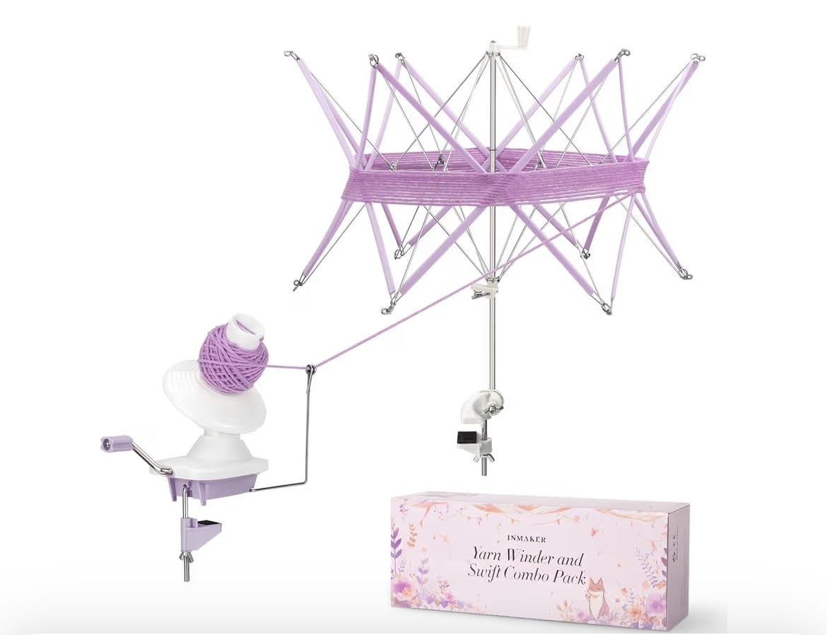 INMAKER Yarn Winder and Swift, Ball Winder and Swift Combo for Crocheting customer photo 1