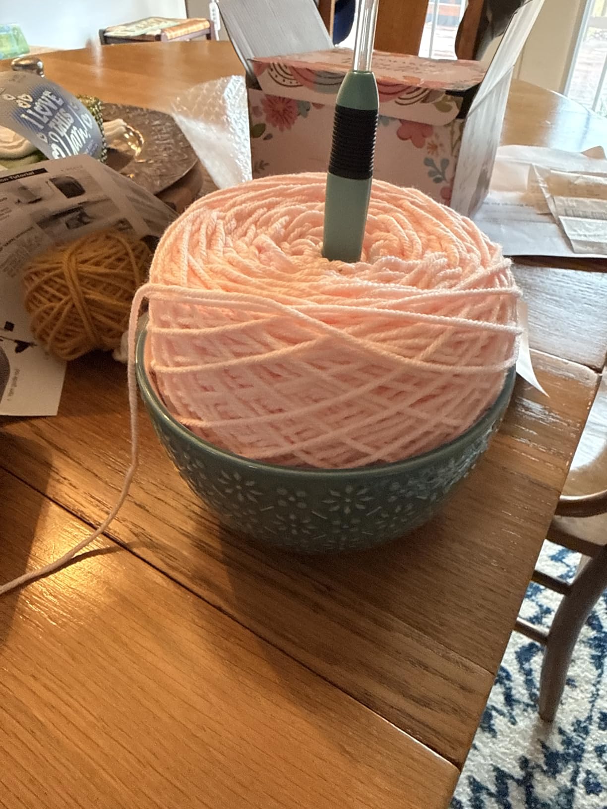 INMAKER Yarn Winder and Swift, Ball Winder and Swift Combo for Crocheting customer photo 2