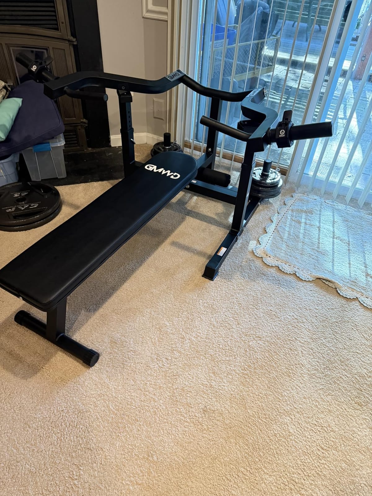 GMWD Chest Press Machine, Bench Press Machine with Independent Converging Arms, Adjustable Flat Incline Bench for Chest, AB Workouts, Shoulder Home Gym Equipment customer photo 2