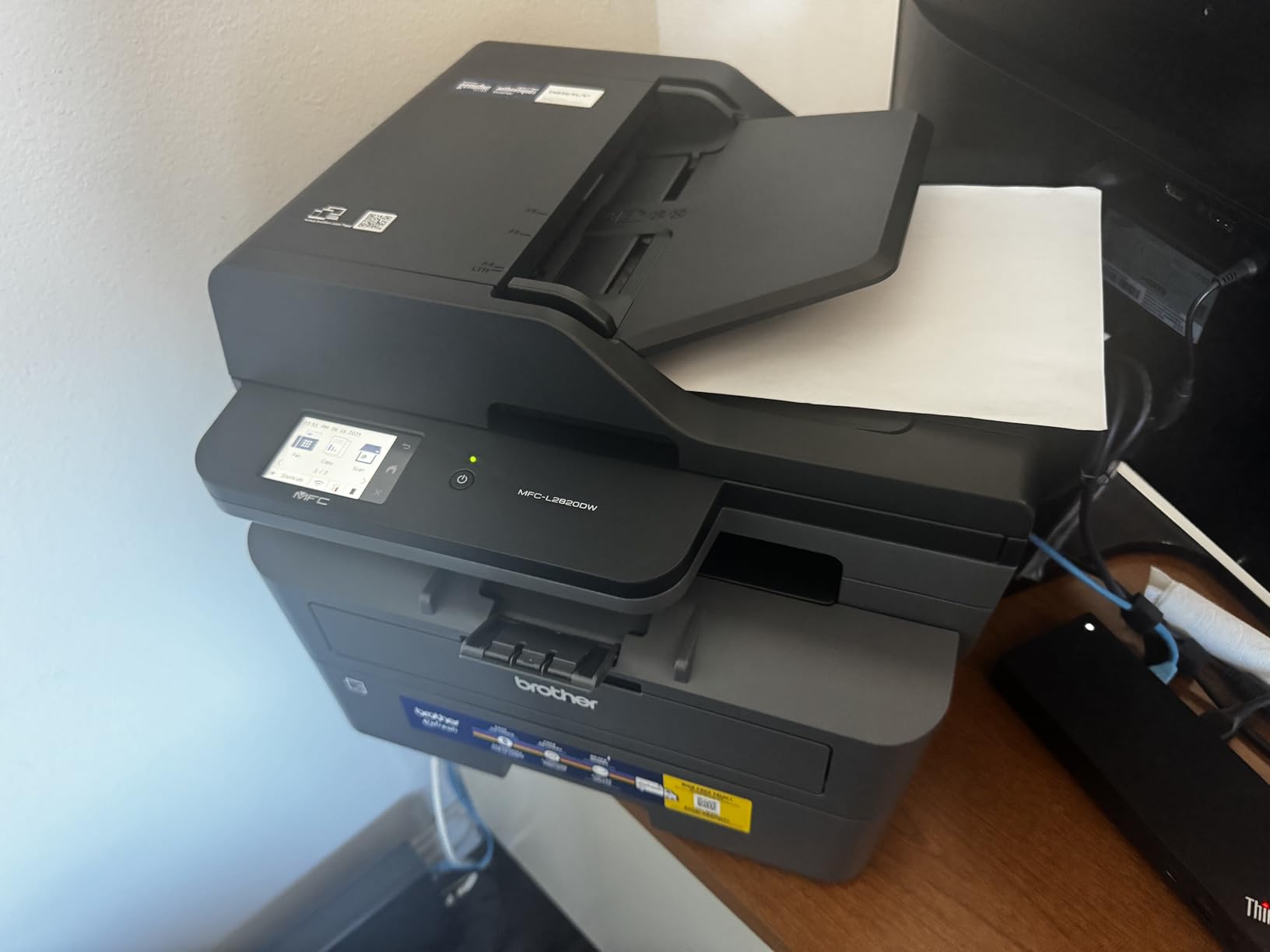 Brother MFC-L2820DW Wireless Compact Monochrome All-in-One Laser Printer with Copy, Scan and Fax, Duplex, Black & White | Includes Refresh Subscription Trial(1), Works with Alexa customer photo 2