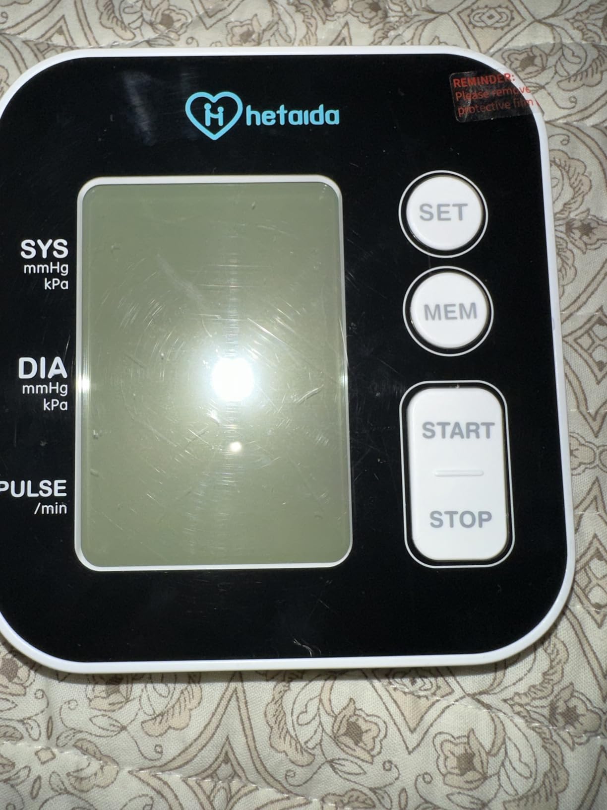 hetaida Blood Pressure Monitor for Home Use, Upper Arm Talking BP Machine customer photo 2
