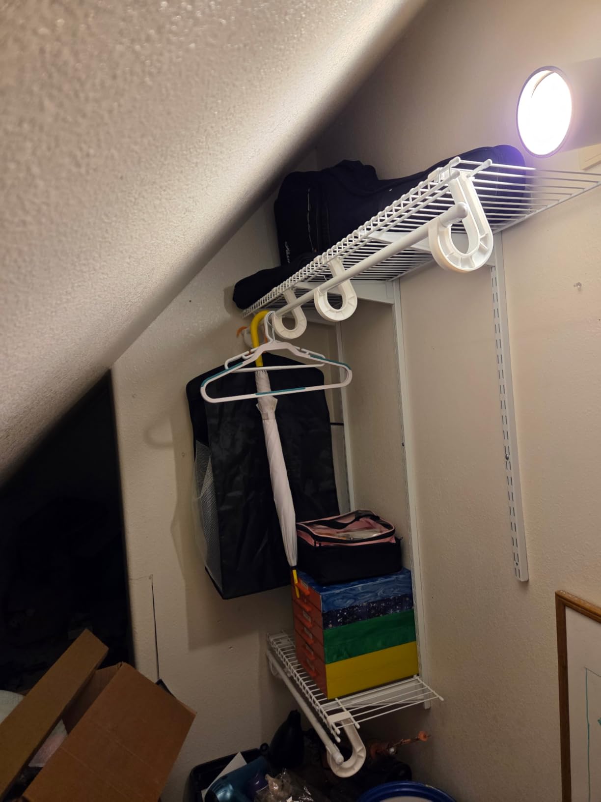 PROWORX 4-6 Ft Closet Organizer System, Adjustable Metal Wire White Closet System, Expandable Walk in Closet Organizers and Storage System, Closet Shelves with Hanging Rods customer photo 2
