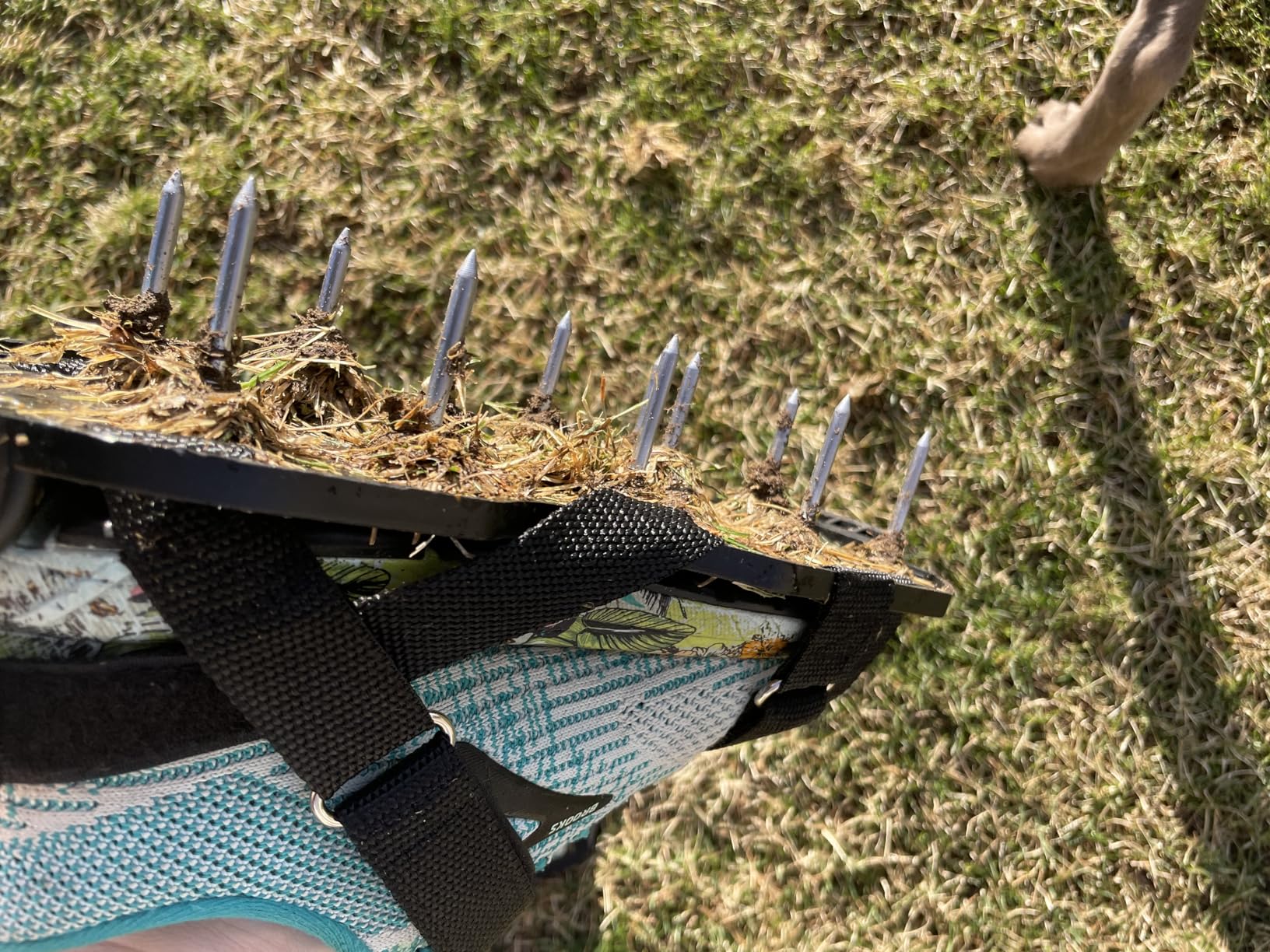 Lawn Aerator Shoes Pre‑Assembled with Secure Dual Instep Straps for Lawn customer photo 1