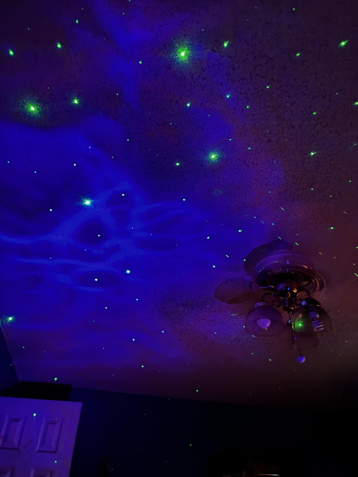 YXQUA Astronaut Galaxy Star Projector, Night Light for Kids, Original White customer photo 2