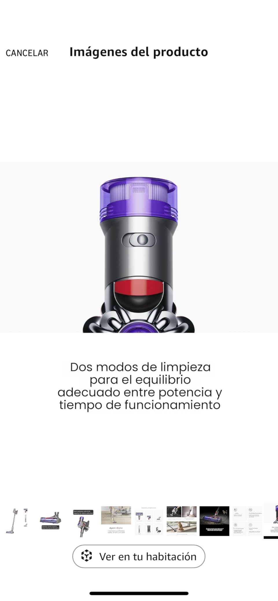 Dyson V8 Plus Cordless Vacuum, Cleans Hard Floors and Carpets, Detangles, Converts to Handheld, 115AW, 2 Power Modes, Up to 40 Minutes¹ customer photo 1