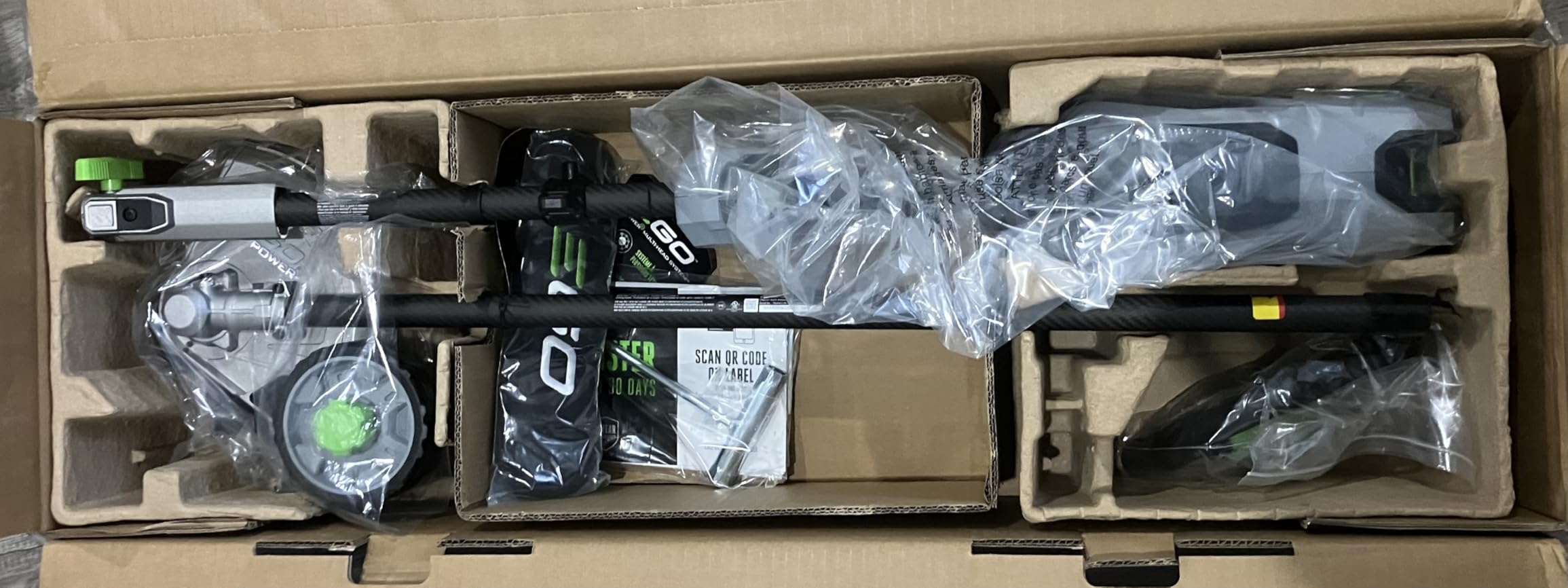 EGO MHC1603 Multi-Head Combo Kit 16-Inch 56-Volt Carbon Fiber String Trimmer with POWERLOAD™ & 8-Inch Carbon Fiber Edger Attachment & 56-Volt Power Head, 4.0Ah Battery and 320W Charger Included customer photo 2