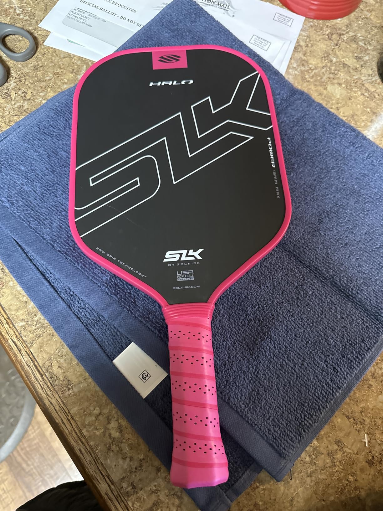 Selkirk Sport SLK Halo Pickleball Paddles | T700 Raw Carbon Fiber Paddle customer photo 1