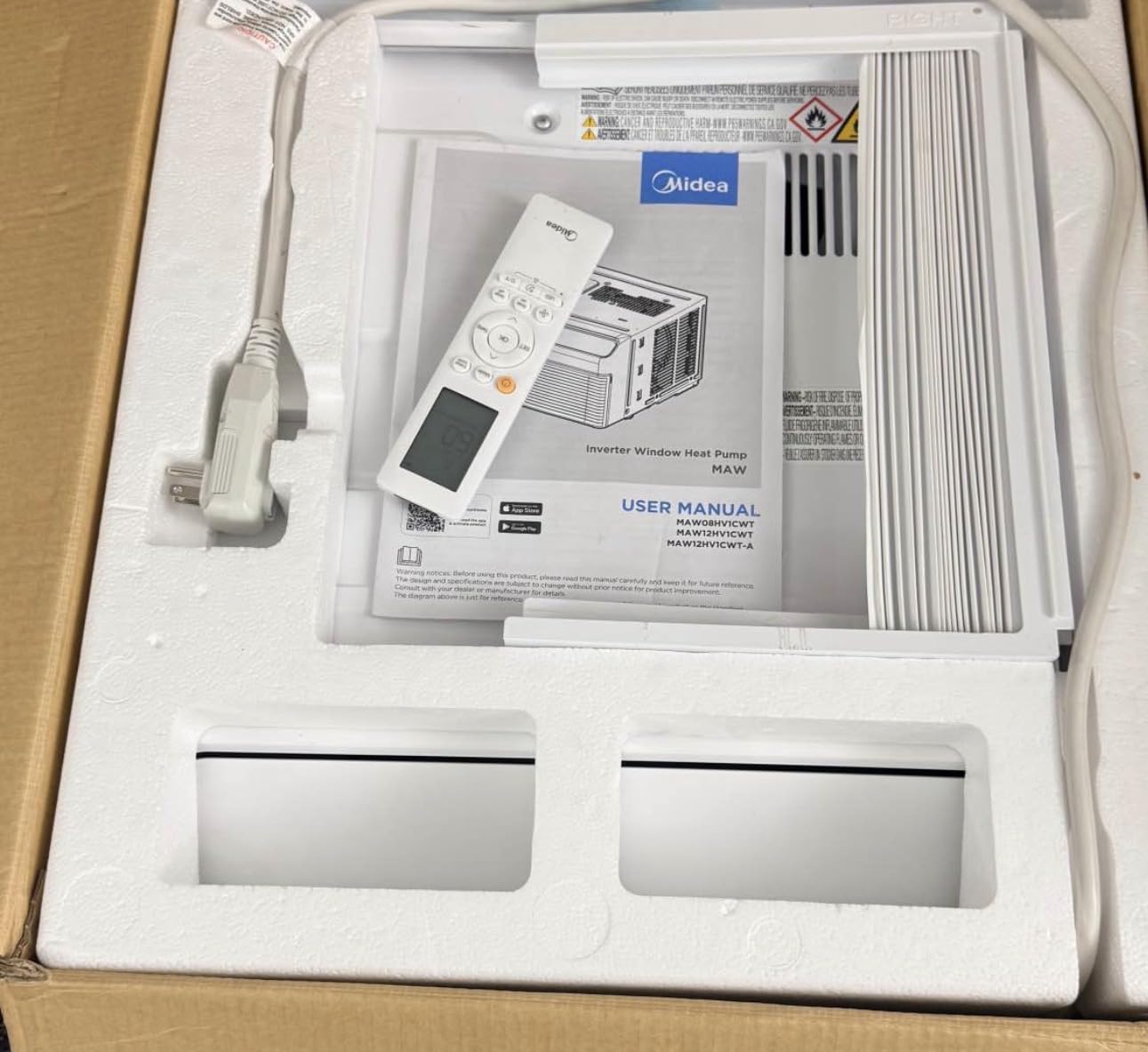 Midea 8,000 BTU Smart Inverter Air Conditioner Window Unit with Heat and Dehumidifier – Cools up to 350 Sq. Ft., Energy Star Rated, Quiet Operation, Electronic Controls, Remote Control, White customer photo 1