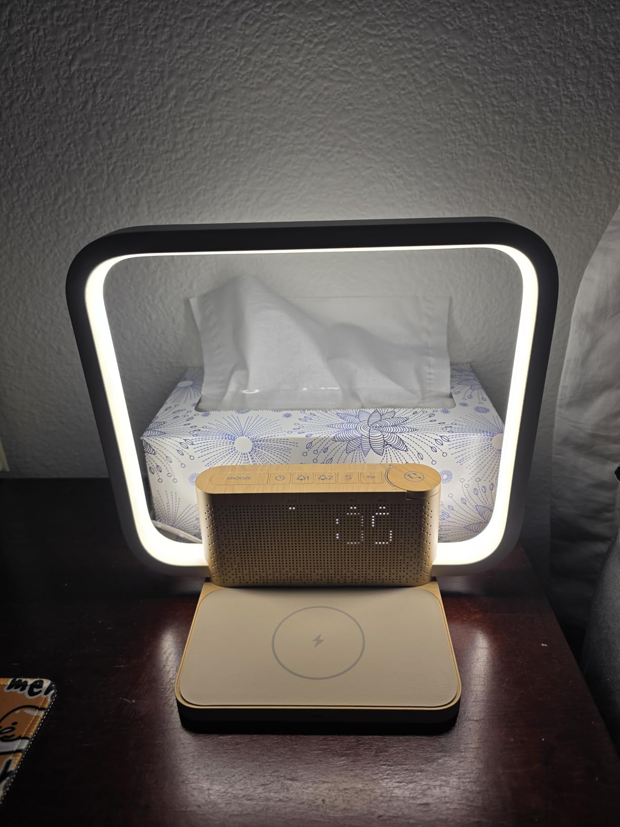 Sunrise Alarm Clock with Wireless Charging Desk Touch Lamp, Sunrise Lamp customer photo 2
