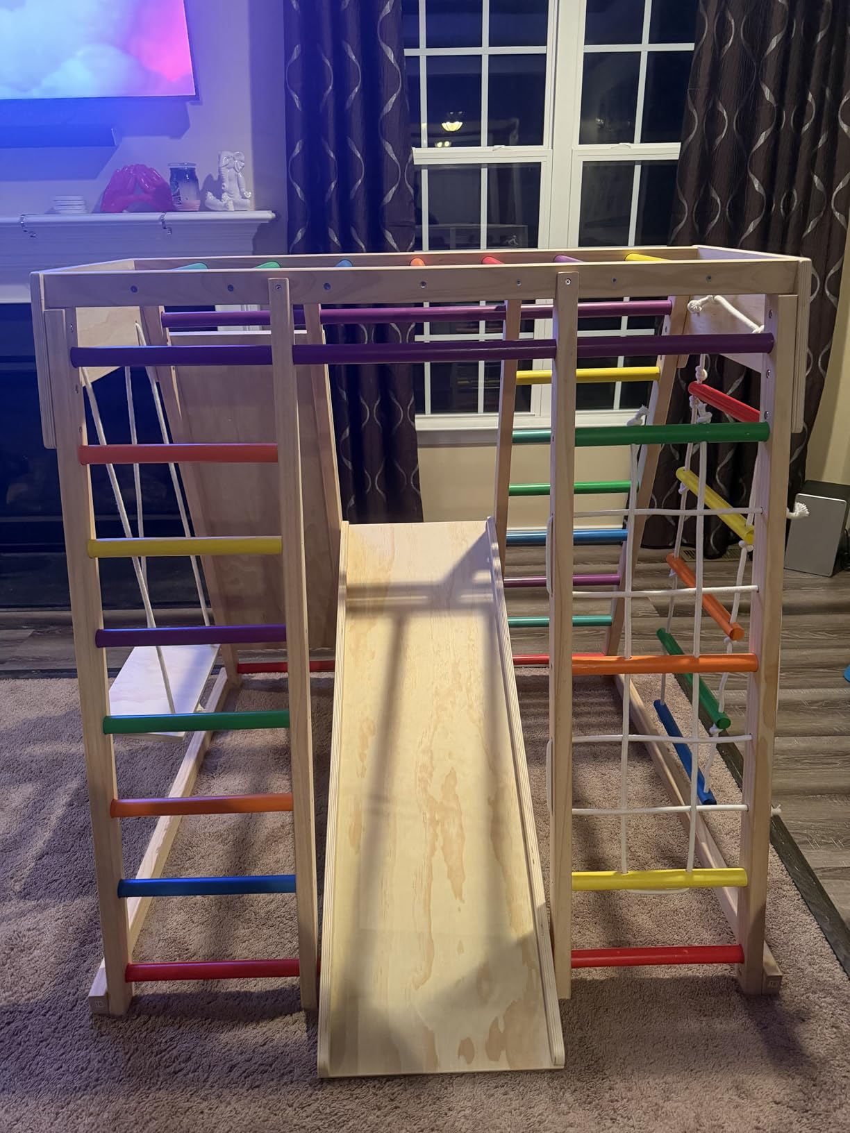 9-in-1 Pikler Jungle Gym Playset, Wooden Montessori Climber Kids customer photo 1