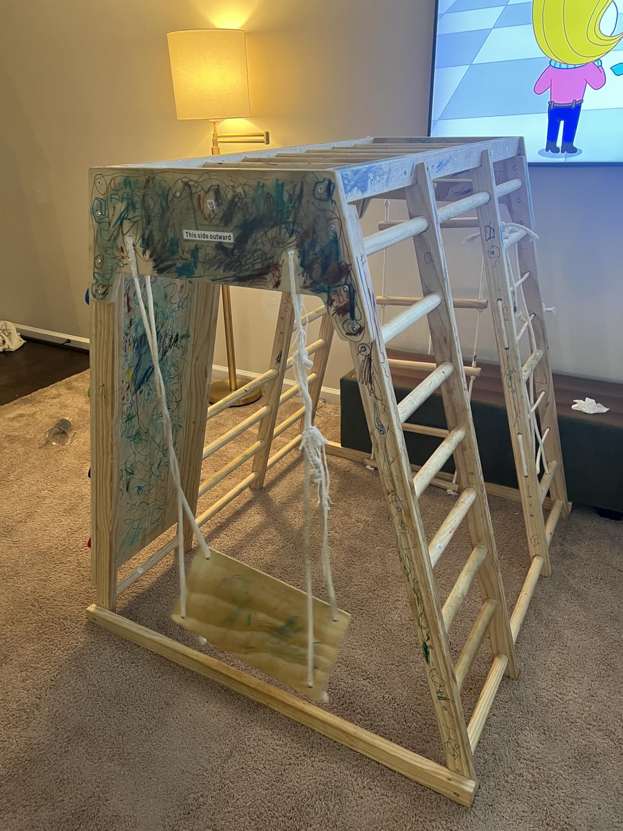 9-in-1 Pikler Jungle Gym Playset, Wooden Montessori Climber Kids customer photo 2