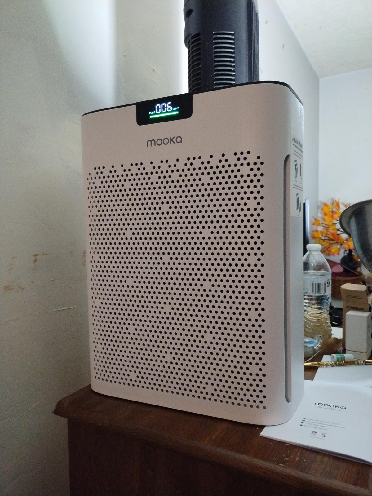 MOOKA Air Purifier for Home Bedroom Large Room 2200 Ft², HEPA Filter, White customer photo 2