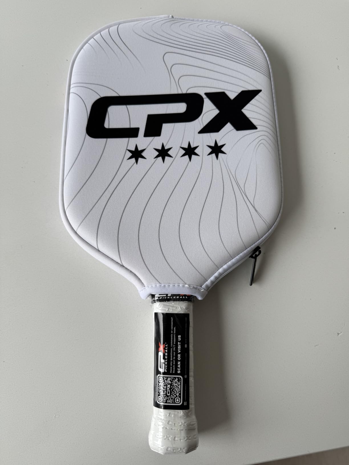 CPX Pro Carbon Fiber Pickleball Paddle - Professional Grade, Matte Finish, Honeycomb Core, Tennis Style Grip - Edgeless Paddle Designed in Chicago, USA customer photo 2