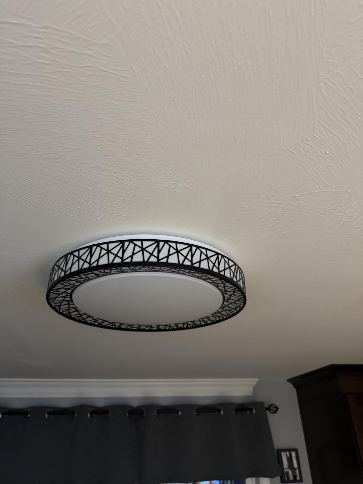 Lightania 12 Inch Bird's Nest Flush Mount Ceiling Light, 20W, 5CCT customer photo 2