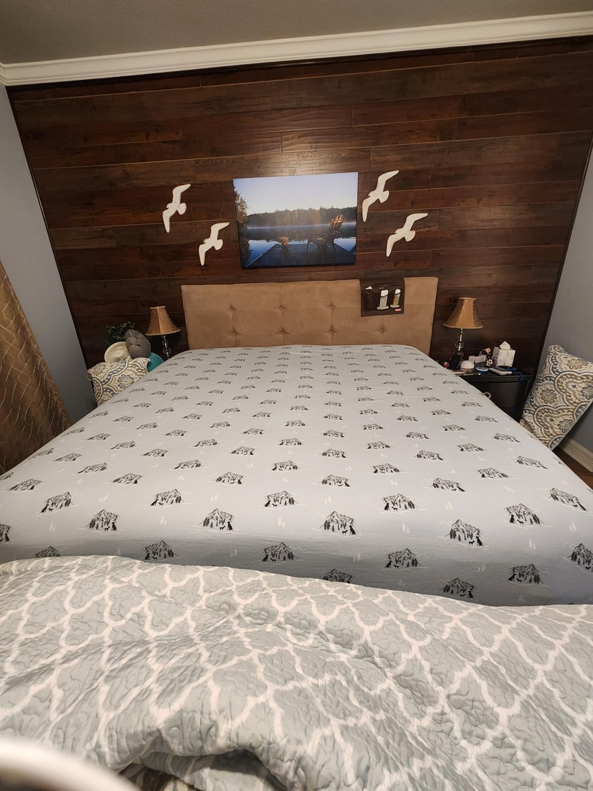 RUVANTI 100% Cotton Flannel Sheets Queen Size, 4 PCs, Dry Winter customer photo 2