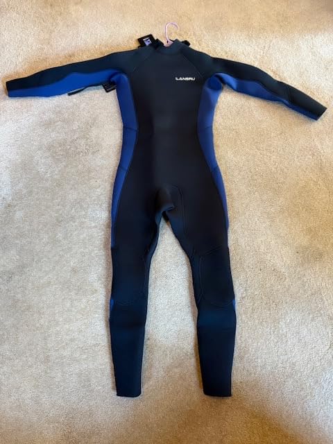 Men Wetsuit, 5/4mm SCR Neoprene Wetsuits for Men,UPF 50+ customer photo 2