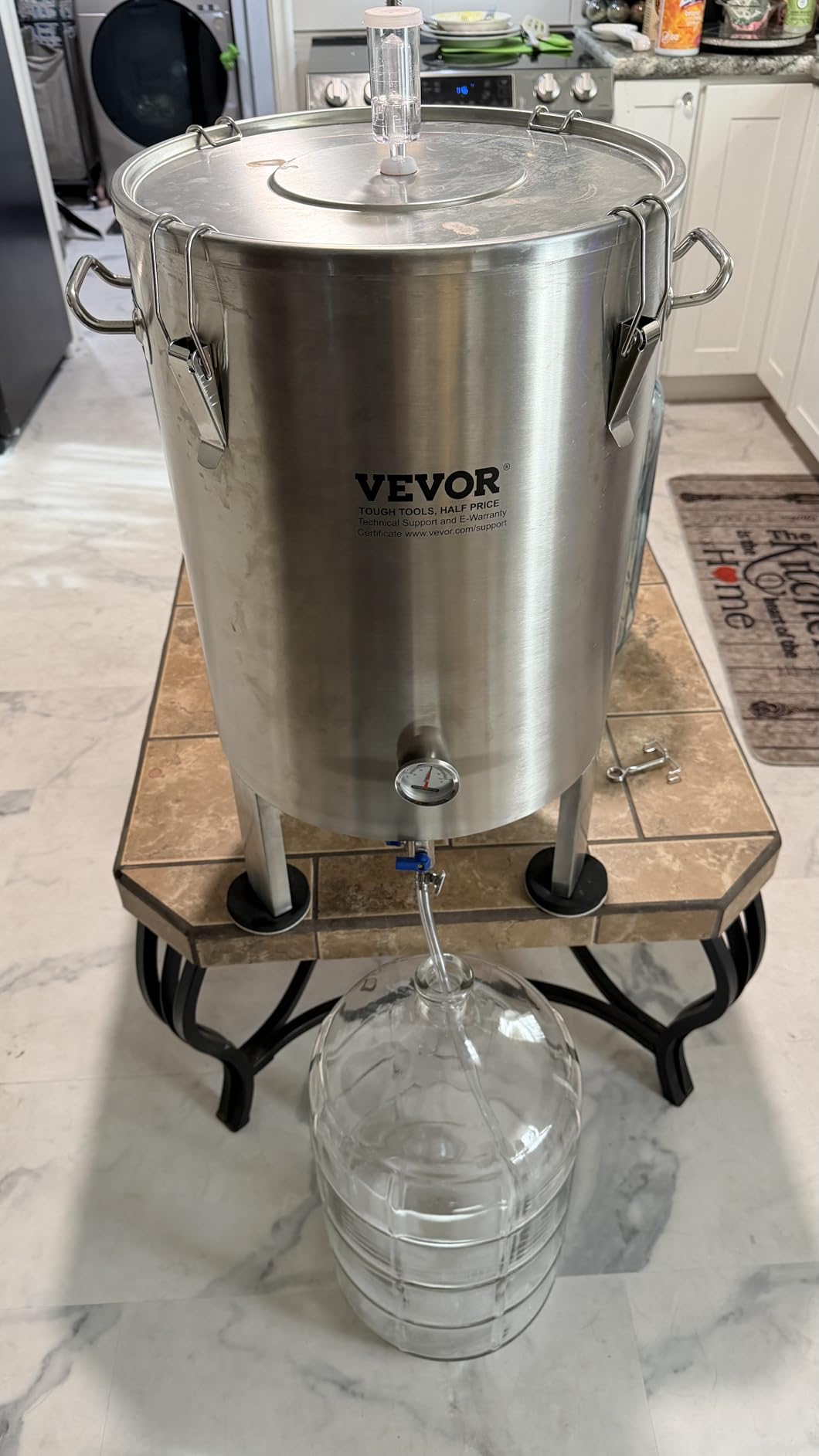 VEVOR Fermentation tank 8 Gallon Stainless Steel Beer Brew Fermentor Brew Bucket Fermentor for Home Brewing with Conical Base Brewing Equipment customer photo 1
