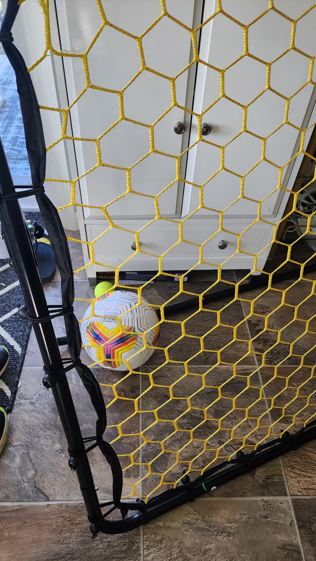 Happy Jump Portable Soccer Rebounder Net for Kids Soccer Training Practice customer photo 2