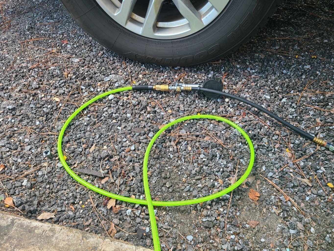 Air Hose 1/4 Inch x 50 Feet Reinforced Polyurethane (PU) customer photo 2