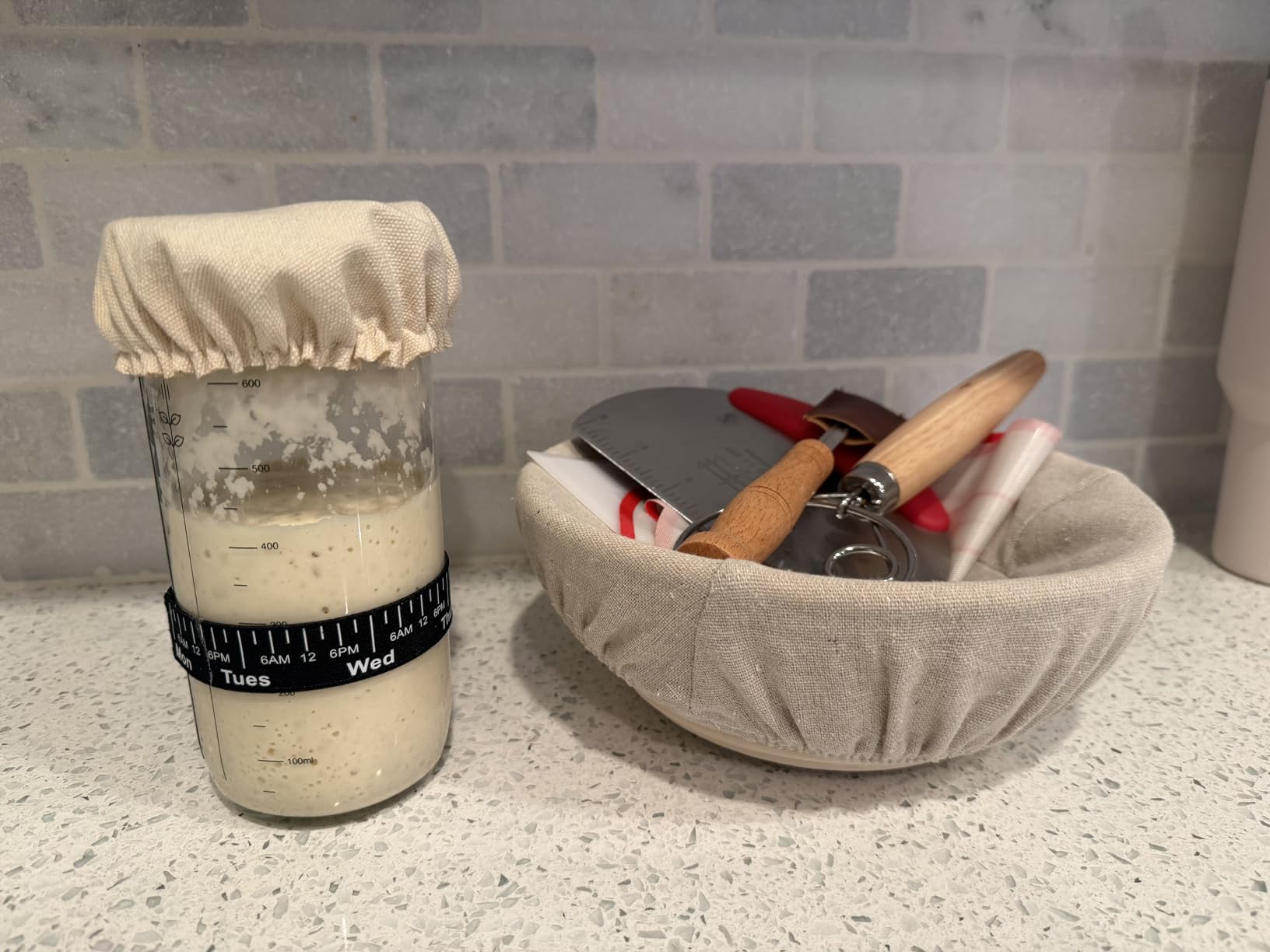 Complete Sourdough Starter Kit, Banneton Bread Proofing Basket customer photo 1