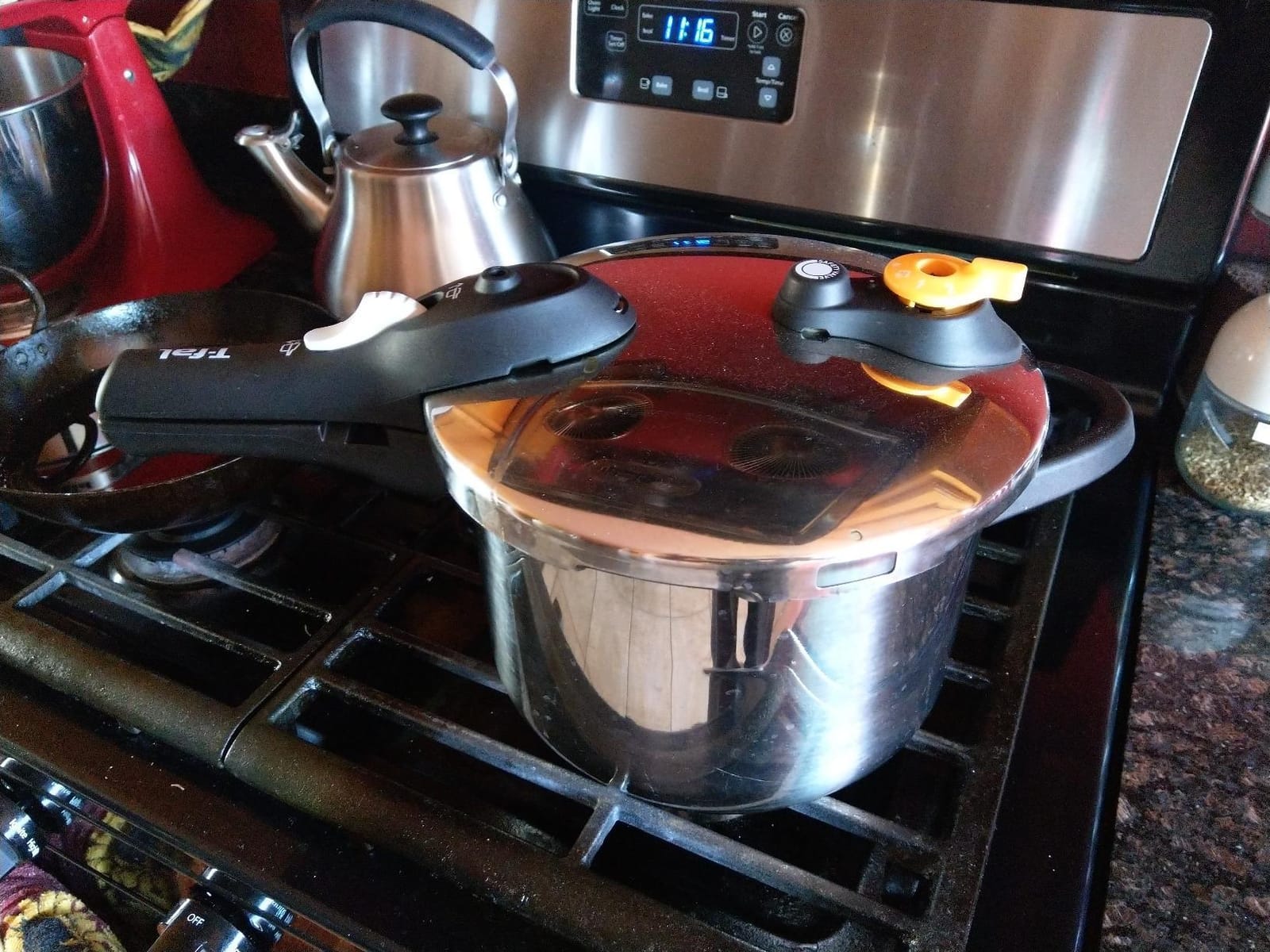 T-Fal Secure Trendy Stainless Steel Pressure Cooker, 8.5 qt, Induction customer photo 2