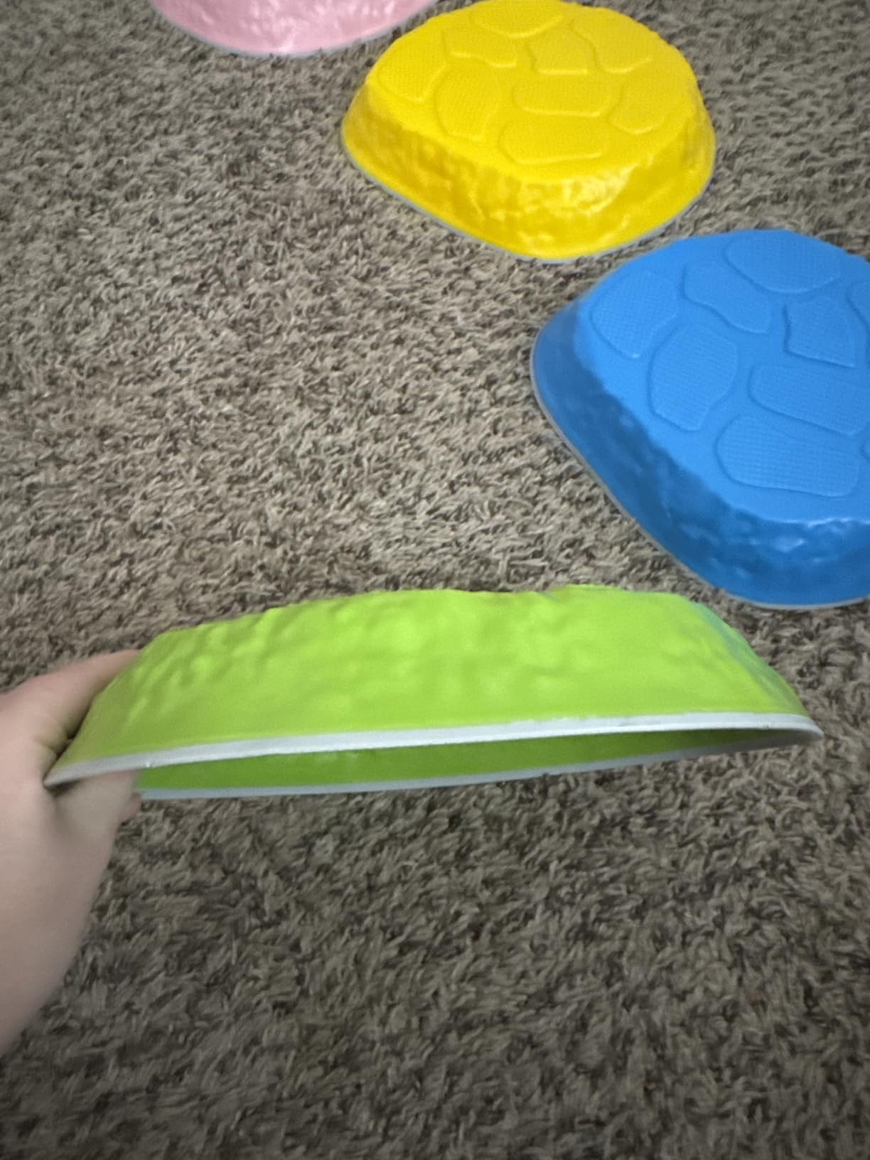 Stepping Stones for kids,8/12 PCS Durable Non-Slip Balance Stones Indoor Outdoor toys for toddlers develope Kids Balance and Coordination Skills customer photo 2