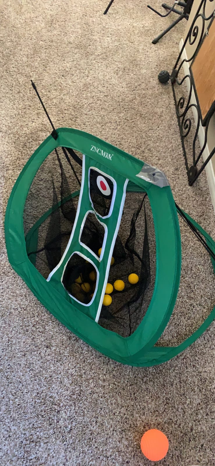 Pop Up Golf Chipping Net, Indoor/Outdoor Golfing Target Net Collapsible Portable Golf Hitting Net with 15 Training Balls and 2 Hitting Mats for Backyard Driving and Swing customer photo 1