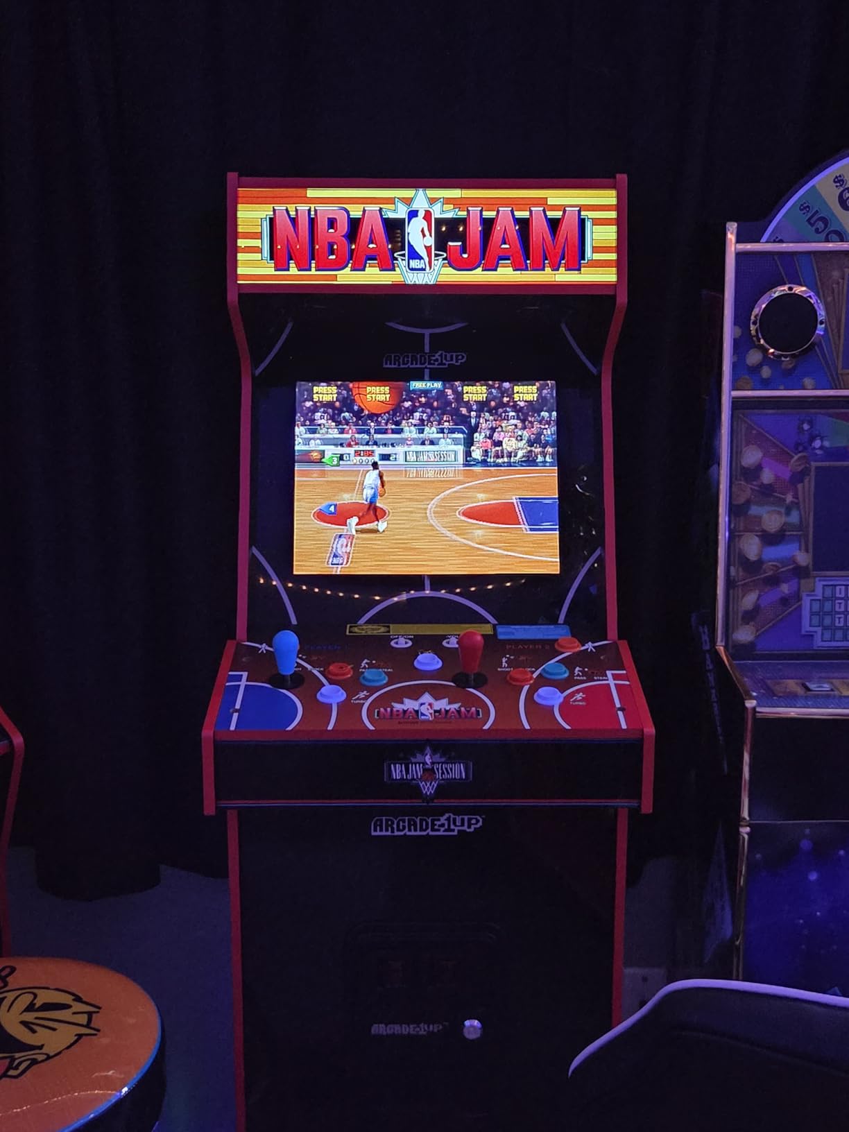 ARCADE1UP NBA JAM Deluxe 2-Player Home Arcade Machine, Over 5-Foot customer photo 2
