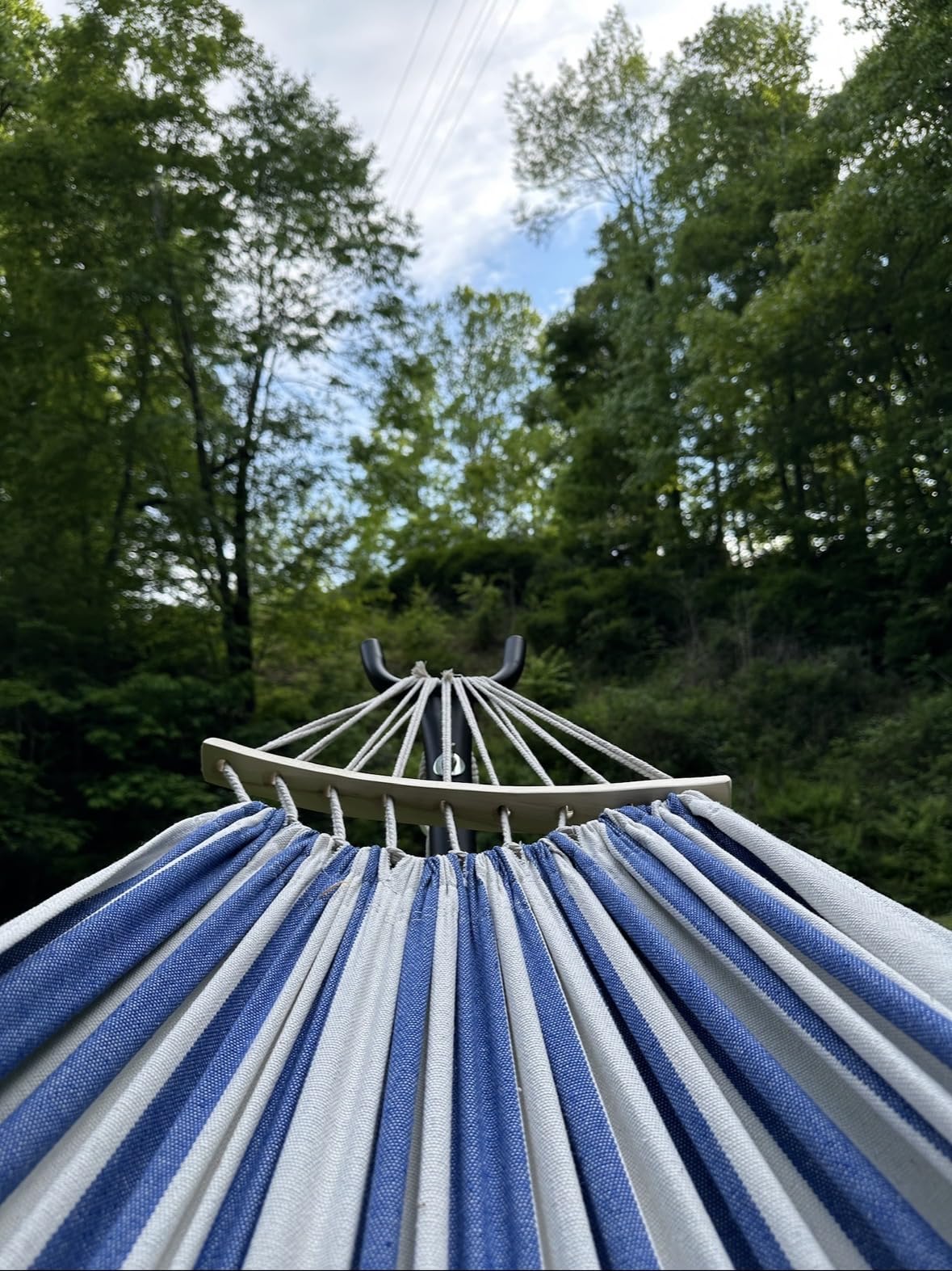 Everyfun Double Hammock with Stand for 2 Person, 600 lb Capacity, Rainbow customer photo 1