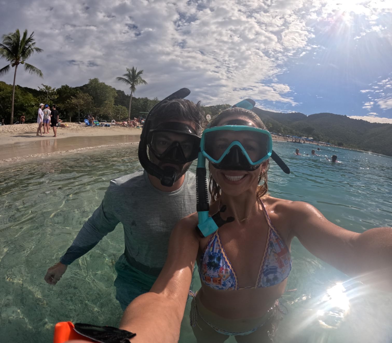 Aegend Snorkeling Gear for Adult Kid - Anti-Fog Mask with Top Dry Valve | Panoramic View Anti-Leak Snorkel Set with Travel Mesh Bag for Snorkeling, Scuba Diving, Freediving & Swimming customer photo 2