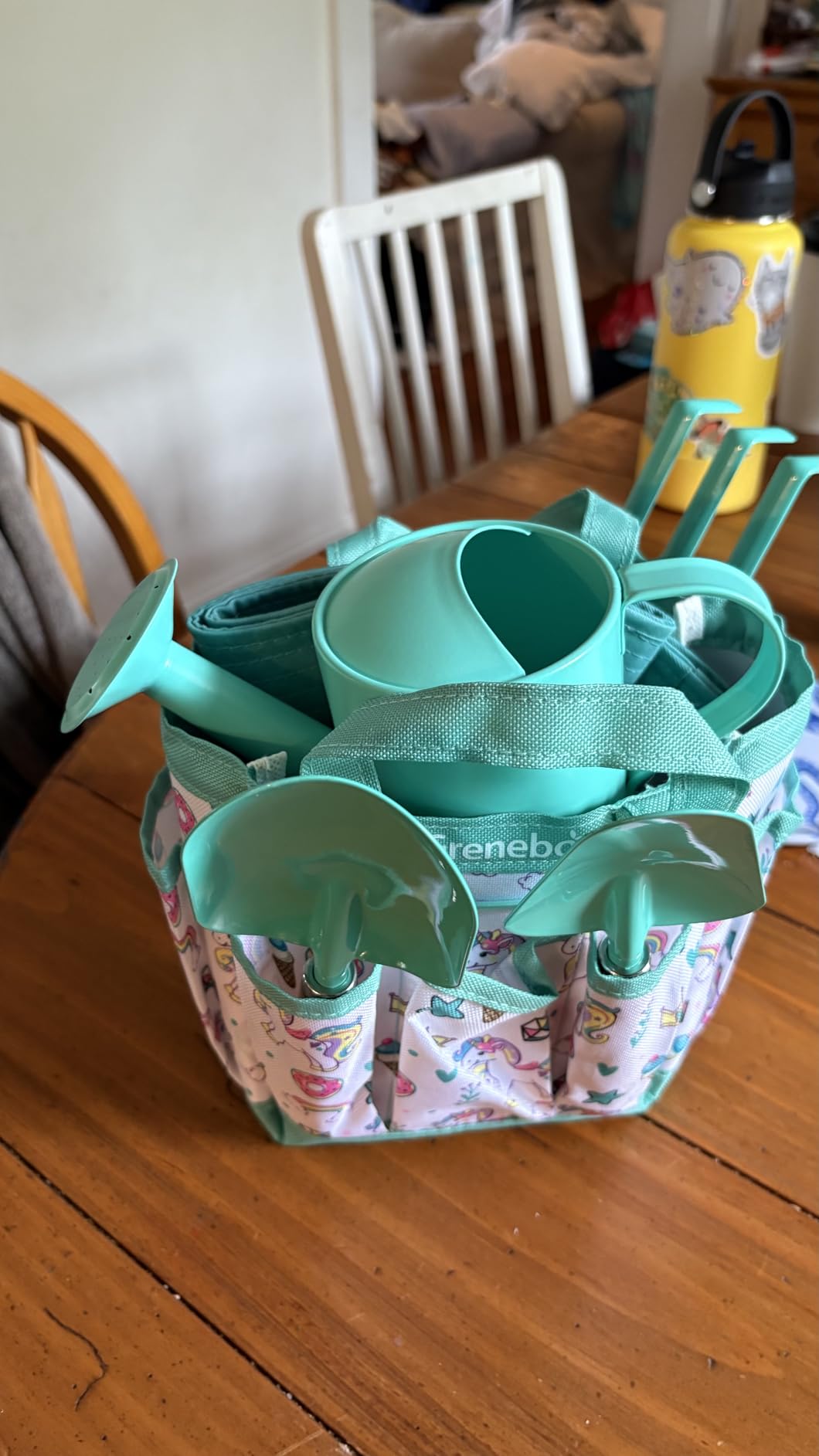 Grenebo 8-Piece Kids Gardening Set with Garden Tools for Kids, Pink customer photo 1