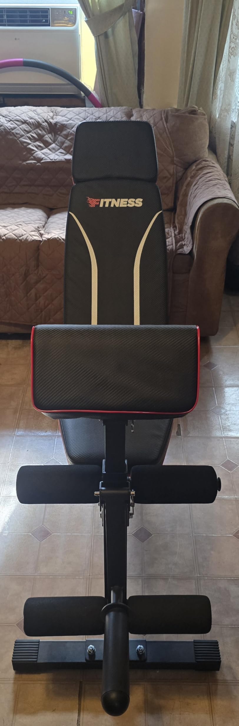 Fostoy Foldable Workout Bench, Multifunctional Leg Extension Preacher Pad customer photo 2