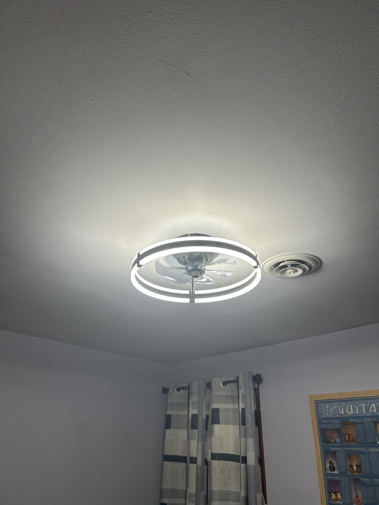 ZMISHIBO Low Profile 19.7'' Ceiling Fans with Lights and Remote, Black customer photo 2